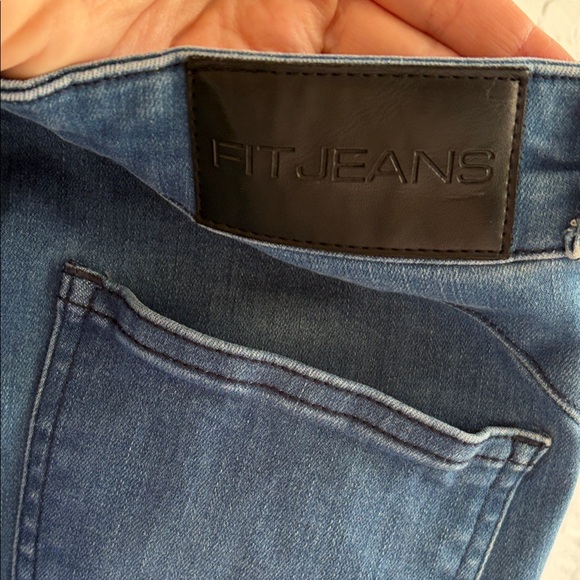 FITJEANS Blue Distressed Jeans Size M - Picture 9 of 9